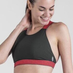 Free People Movement Practice Makes Perfect Bra Army Green‎ Womens Size XS